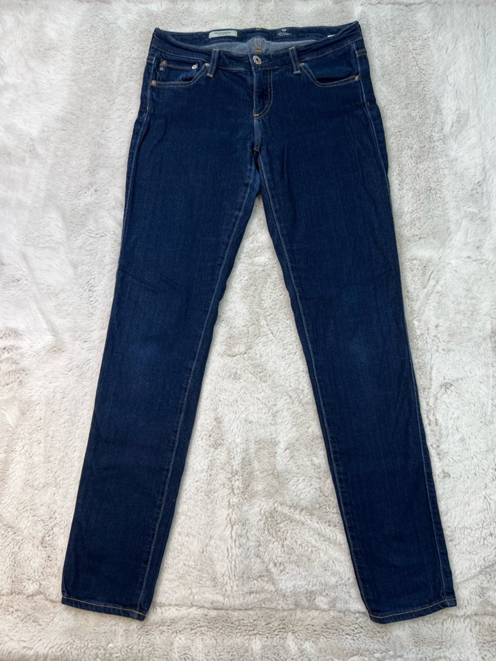 AG Adriano Goldschmied The Legging Super Skinny Jeans Size 28R Stretch Dark Blue